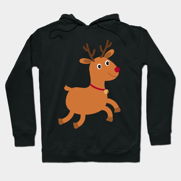 Reindeer Christmas Hoodie by Clothes._.trends